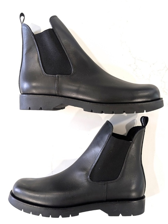 Kleman Tonnant Men’s US 13 EU 46 Black Leather Chelsea Boots Made in France NWOB main image 4